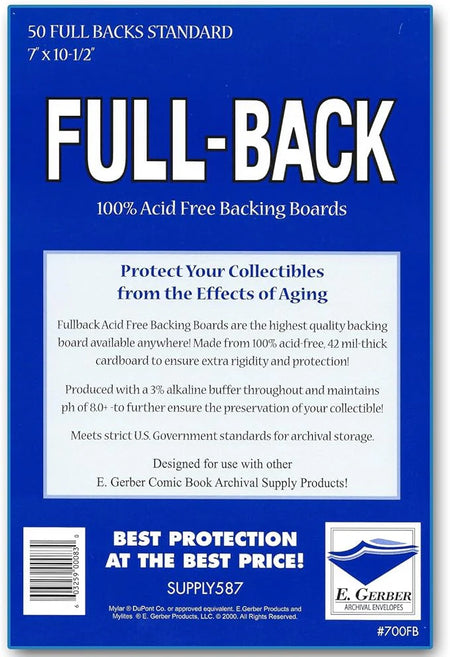 Full Backs Standard Pack of 50