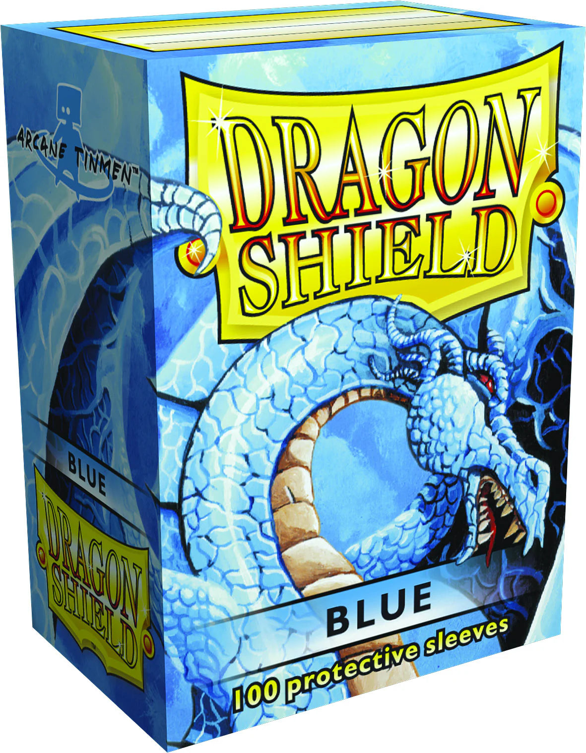 Dragon Shields: 100 Blue DISPLAY 10