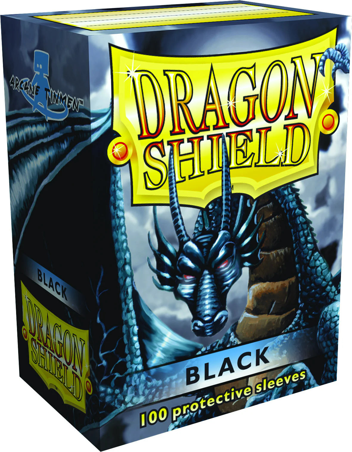 Dragon Shields: 100 Black DISPLAY 10