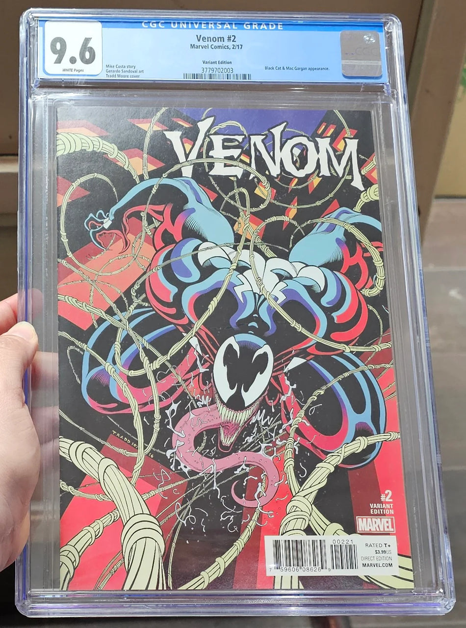 CGC 9.6 Venom #2 2017 Tradd Moore 1:25 Ratio Variant