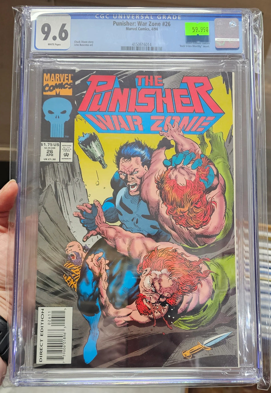 CGC 9.6 Punisher War Zone #26 1994