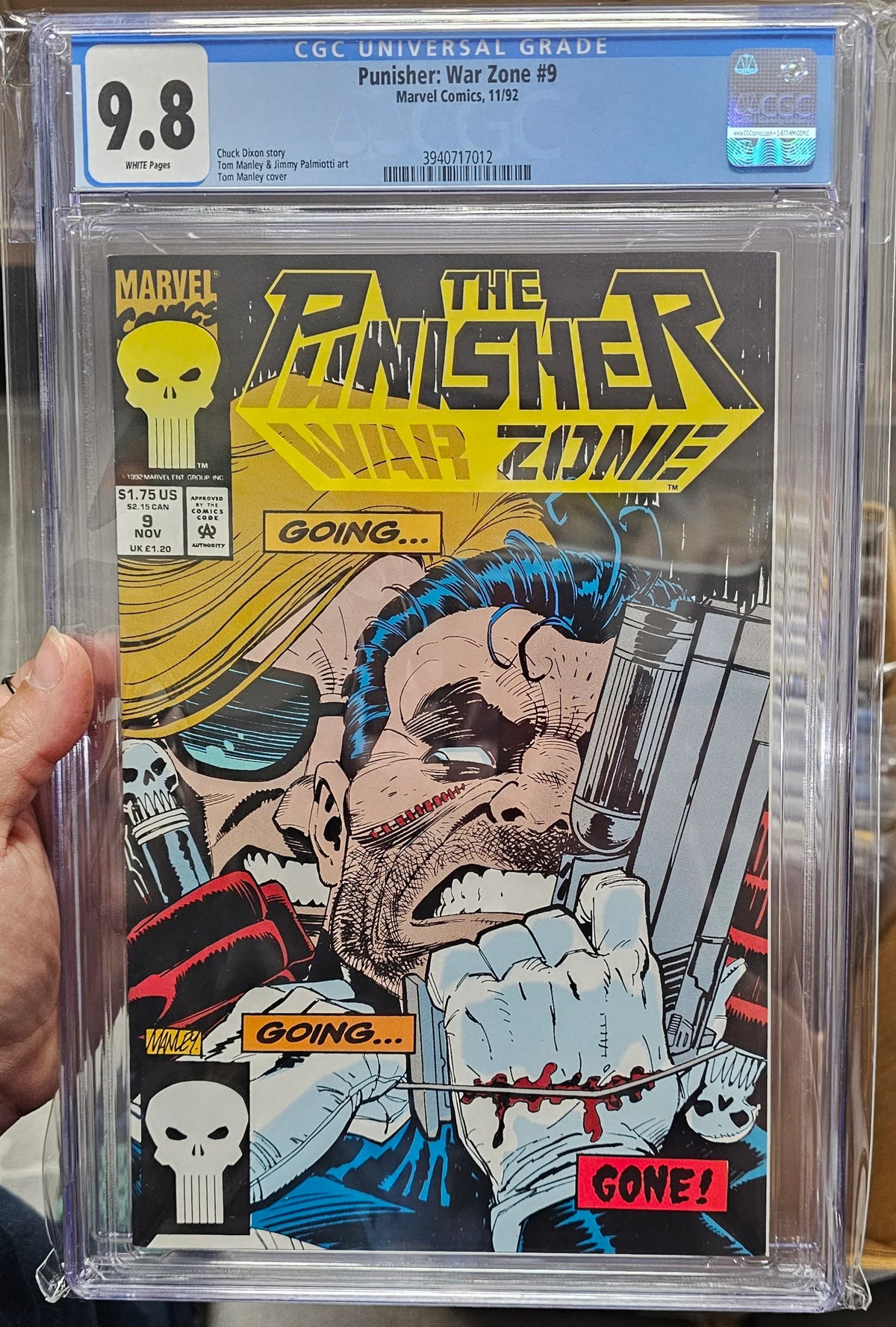 CGC 9.8 Punisher War Zone #9 1992