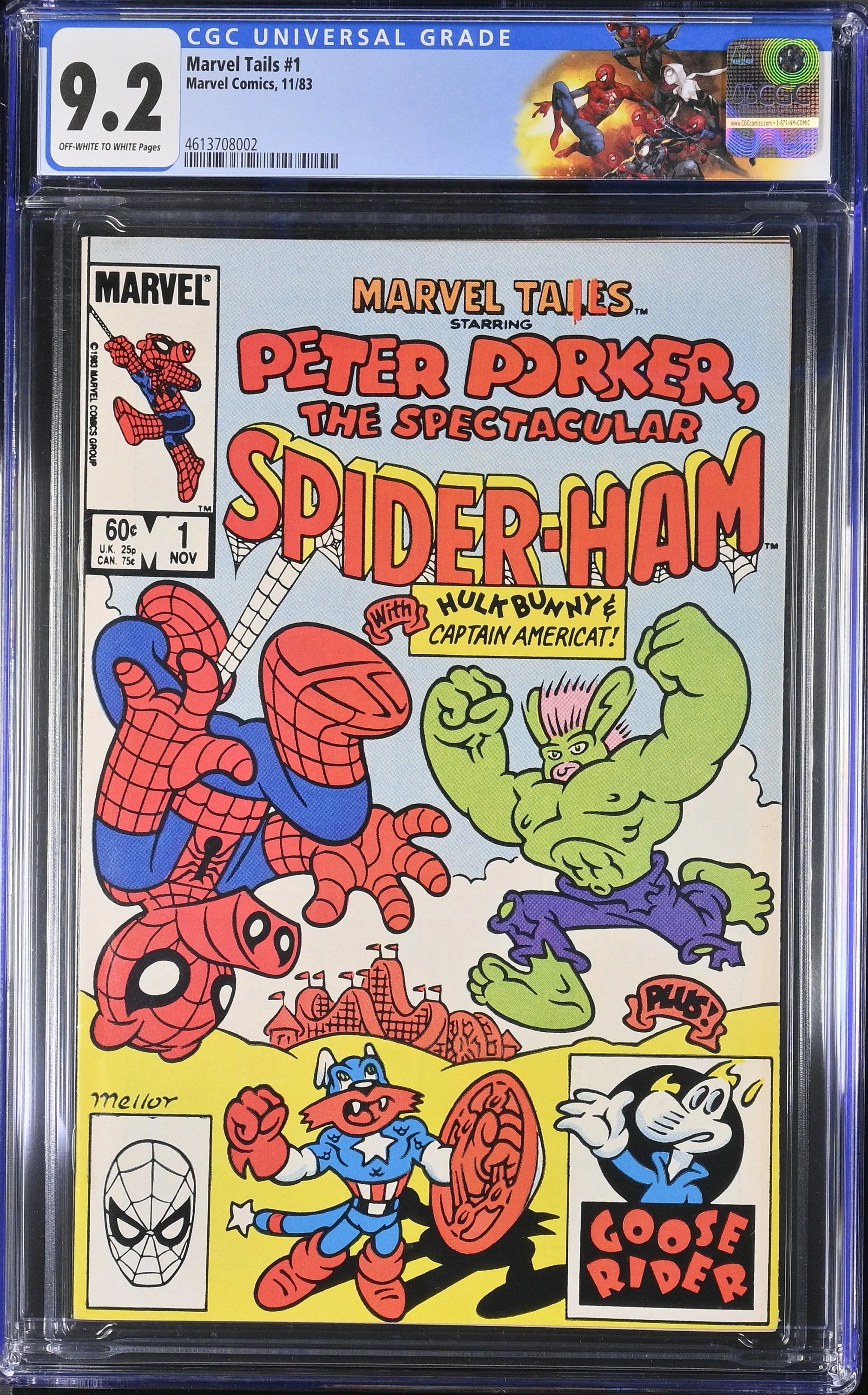 CGC 9.2 Marvel Tails #1 1st appearance of Peter Porker the Spectacular Spider-Ham