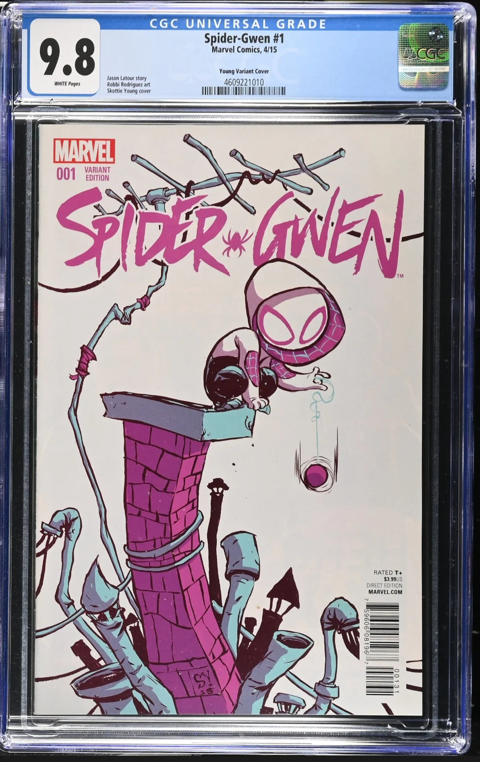 CGC 9.8 Spider-Gwen: The Ghost-Spider #1 2015 Skottie Young Variant