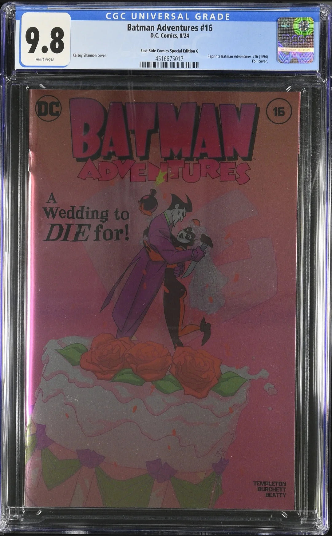 CGC 9.8 BATMAN ADVENTURES #16 CGC 9.8 NYCC 2024 EXCL FOIL VARIANT HARLEY QUINN LTD 600