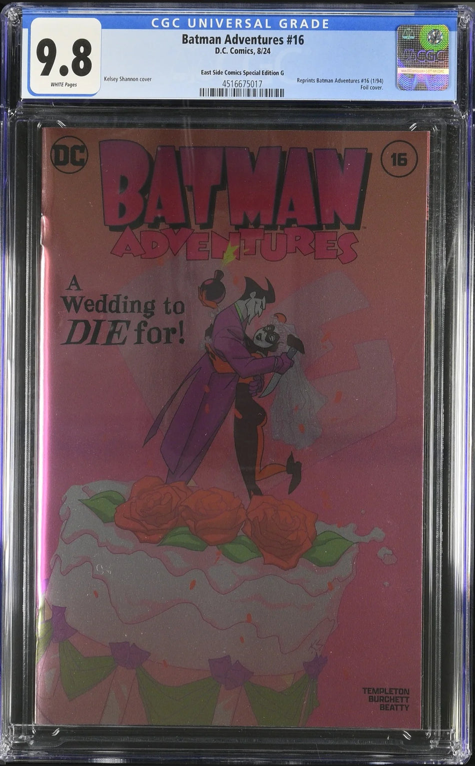CGC 9.8 BATMAN ADVENTURES #16 CGC 9.8 NYCC 2024 EXCL FOIL VARIANT HARLEY QUINN LTD 600