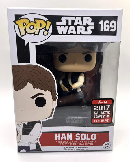 Funko Pop! Star Wars Han Solo #169 2017 Galactic Con Excl