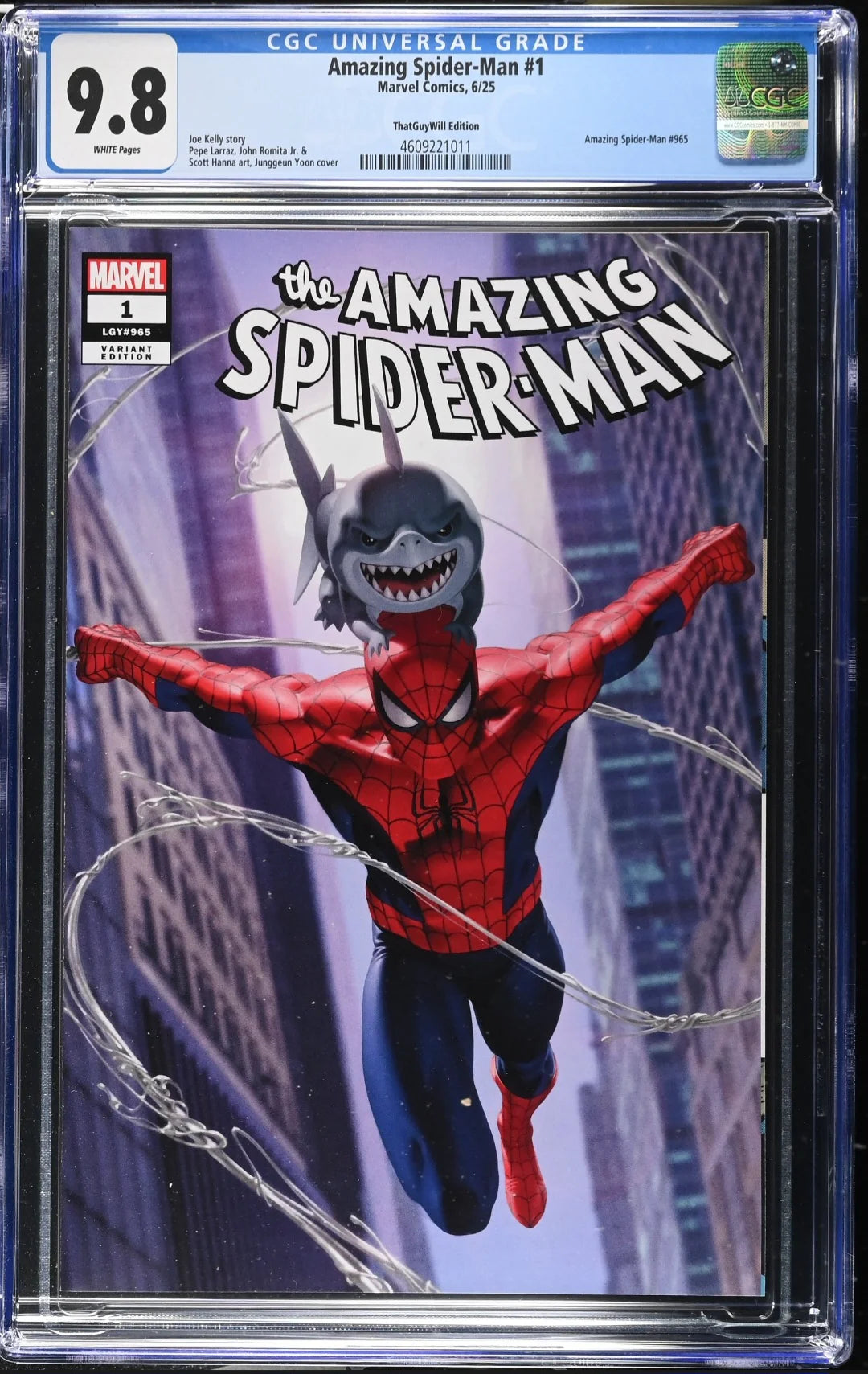CGC 9.8 Amazing Spider-Man #1 Junggeun Yoon Exclusive Trade Dress Variant LTD 3,000 - CGC # 4609221011