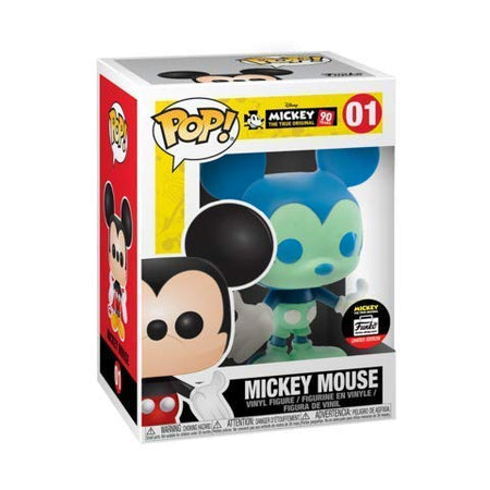 Funko Pop! Mickey Mouse #01 Funko Shop Limited Edition Exclusive Blue/Teal + protector