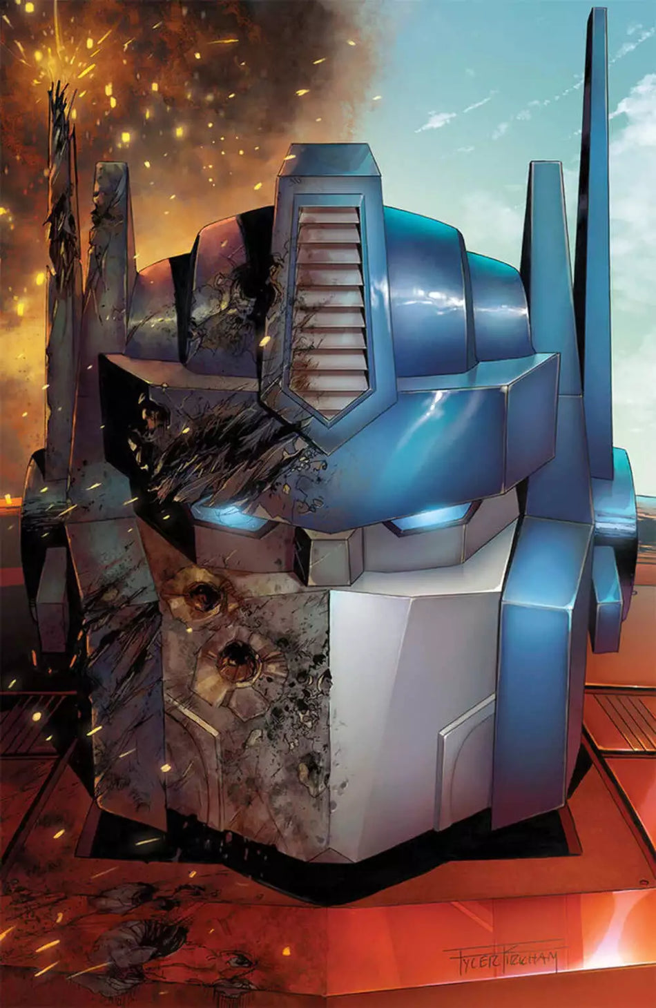 Transformers #1 10th Printing Tyler Kirkham Exclusive Virgin Variant