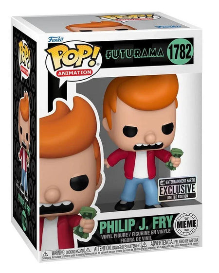 Pop Animation Futurama Philip J. Fry Meme Entertainment Earth EE Exclusive #1782