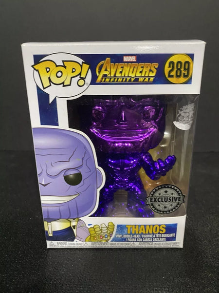 Funko POP! Avengers Infinity War Thanos #289 CHROME Exclusive