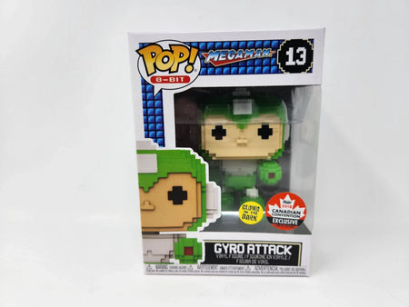 Funko POP! Gyro Attack #13 Megaman 2018 Canadian Con Exclusive Glow in the Dark