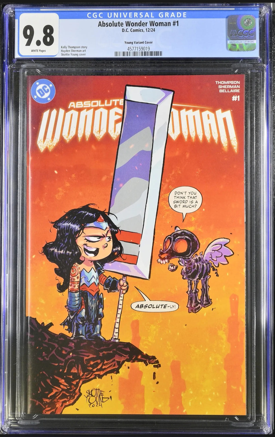 CGC 9.8 Absolute Wonder Woman #1 Skottie Young Exclusive Variant LTD 2,500 Copies 1ST PRINT