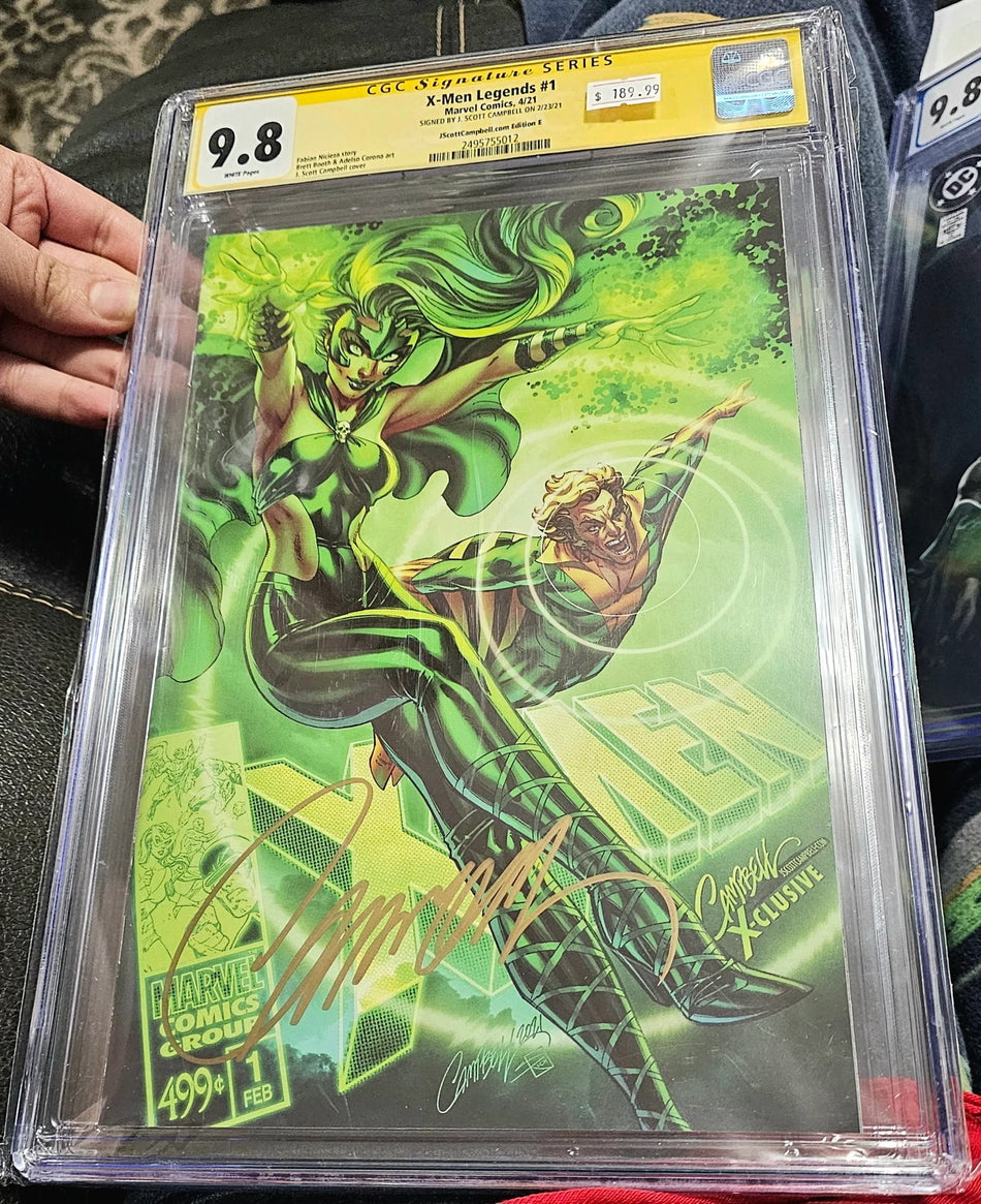 CGC 9.8 X-Men Legends #1 JSC J Scott Campbell Exclusive Variant SIGNED BY CAMPBELL