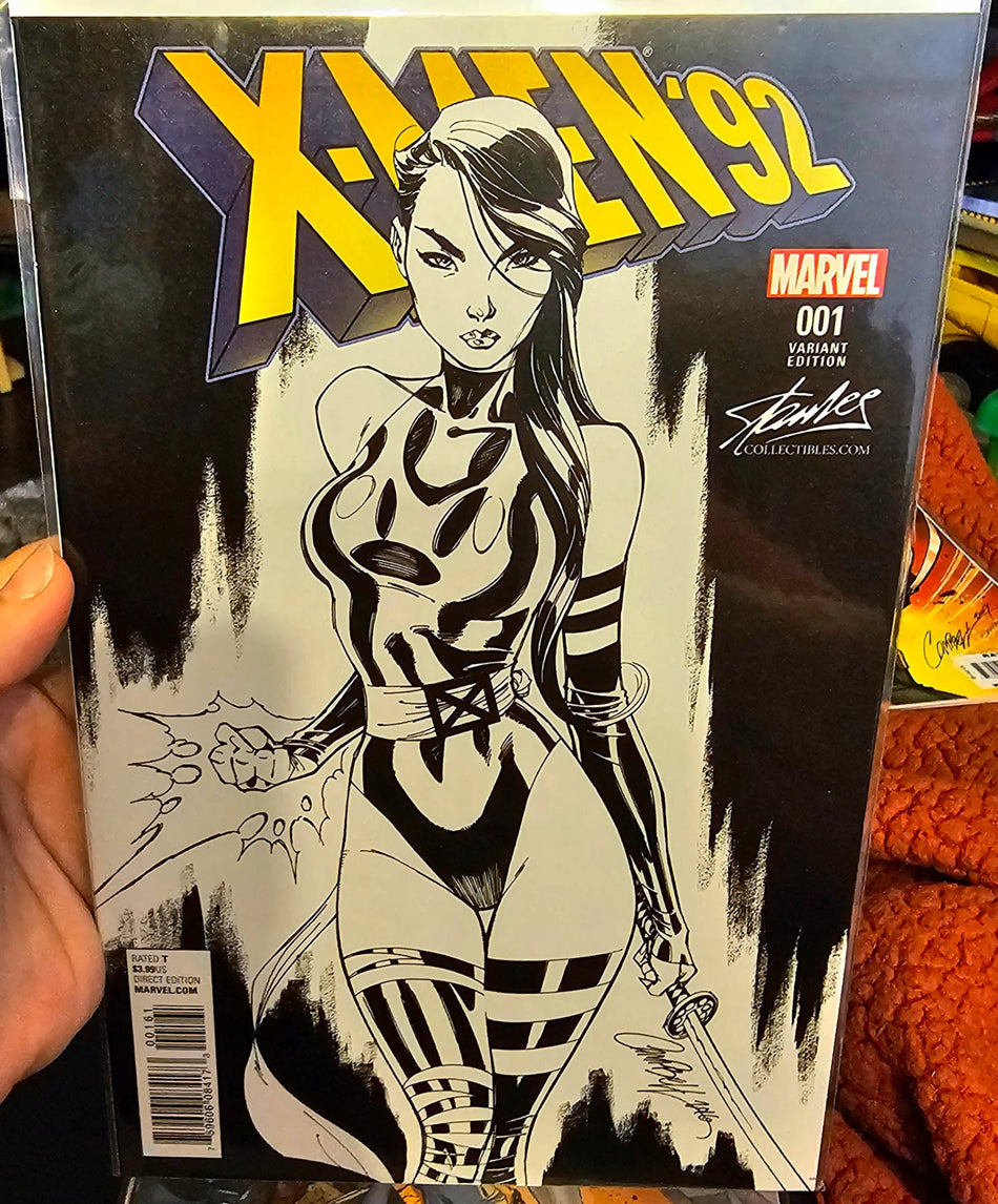 X-Men '92 #1 Stan Lee Collectibles B&W Exclusive J Scott Campbell Variant