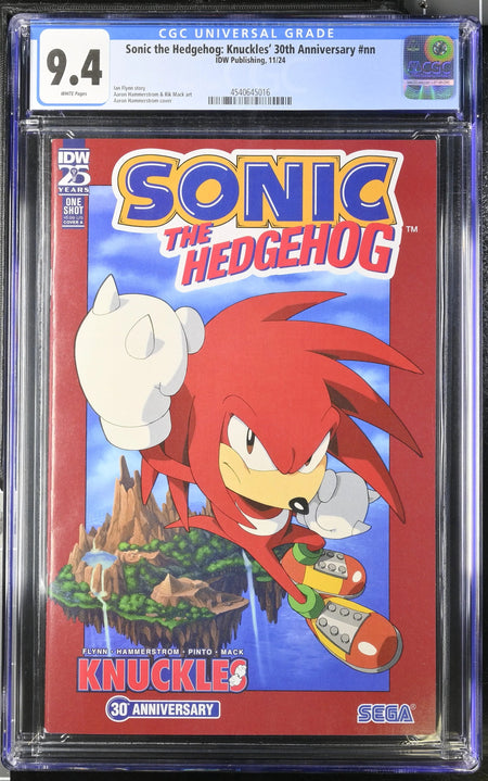 CGC 9.4 Sonic the Hedgehog Knuckles' 30th Anniversary Aaron Hammerstrom cover