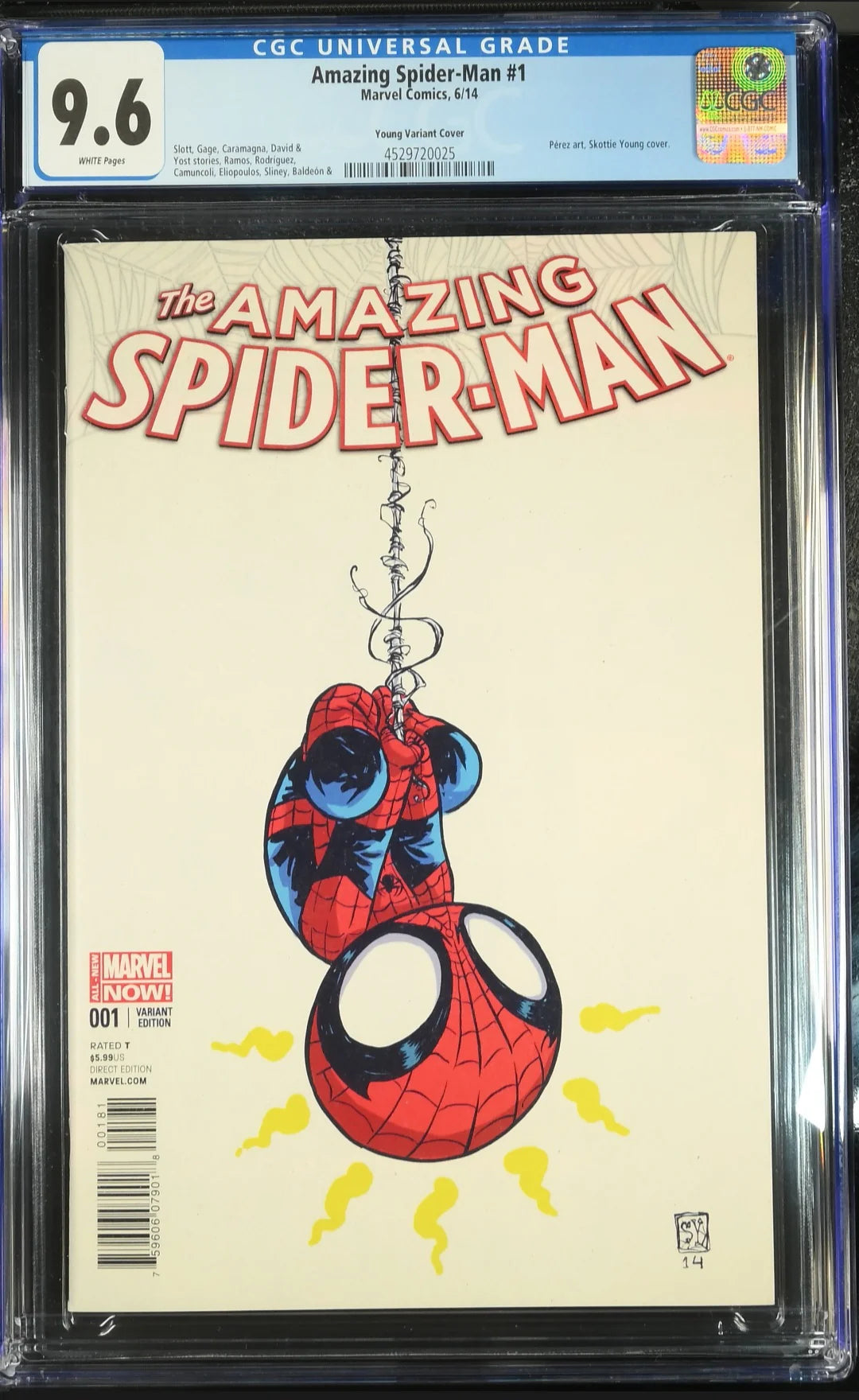 CGC 9.6 Amazing Spider-Man 2014 #1 Skottie Young Variant