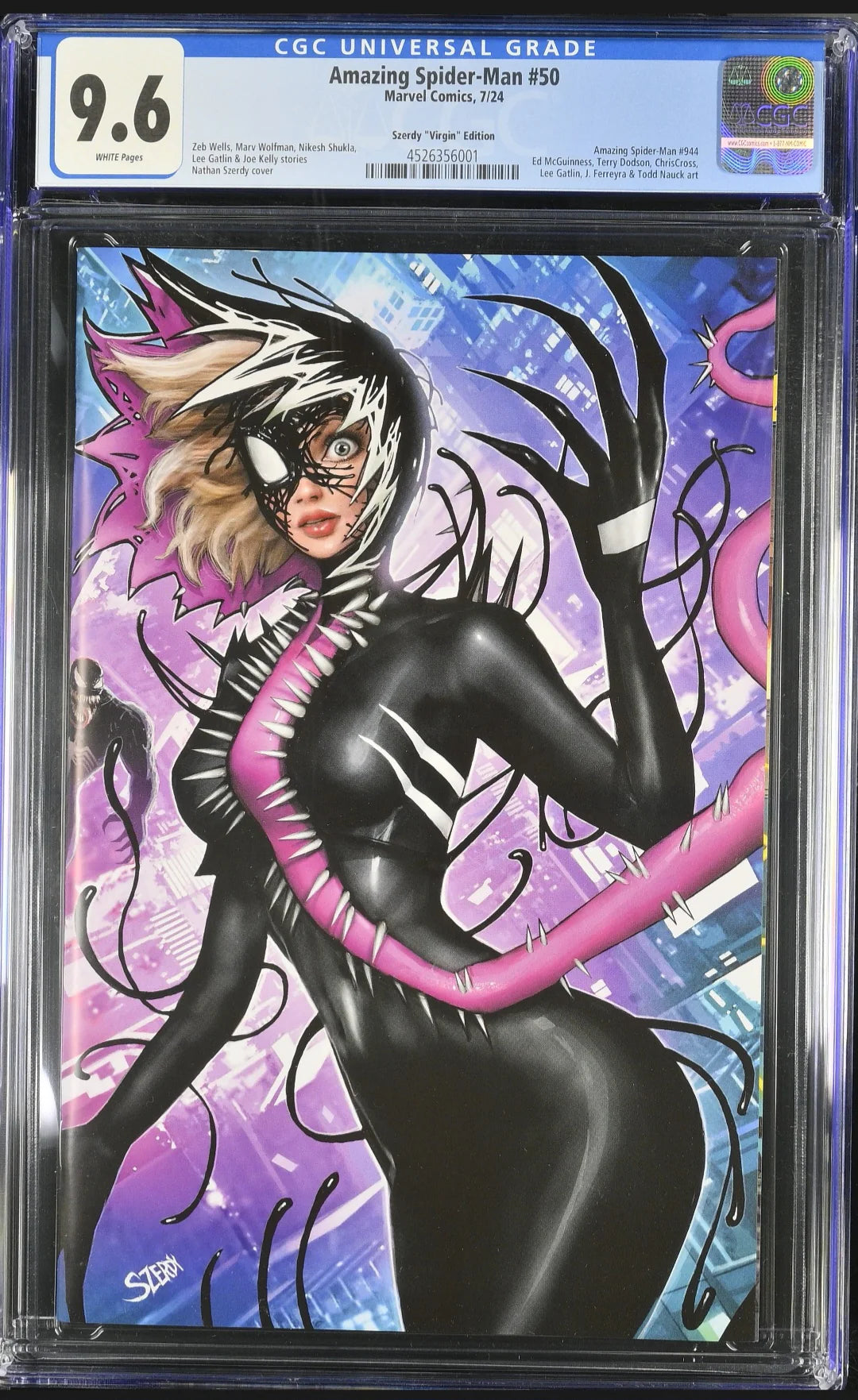 CGC 9.6 Amazing Spider-Man #50 Szerdy Virgin Variant