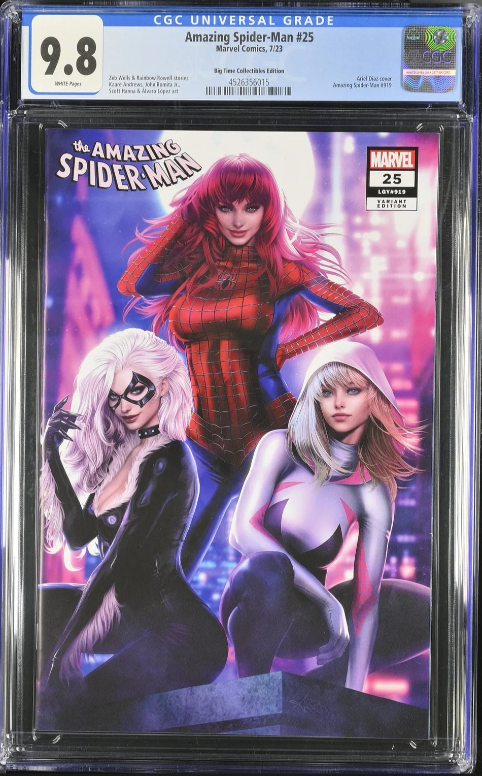 CGC 9.8 Amazing Spider-Man #25 Ariel Diaz Variant