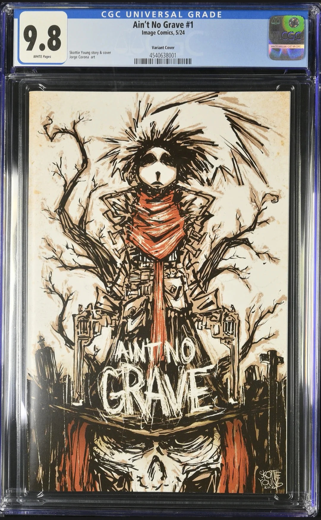 CGC 9.8 Aint No Grave #1 Skottie Young Exclusive Variant LTD to 2,000