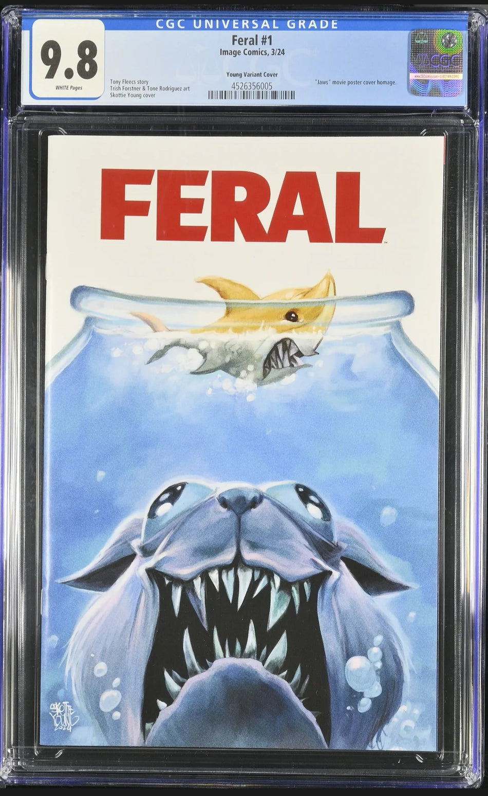 CGC 9.8 Feral #1 Skottie Young Exclusive Variant