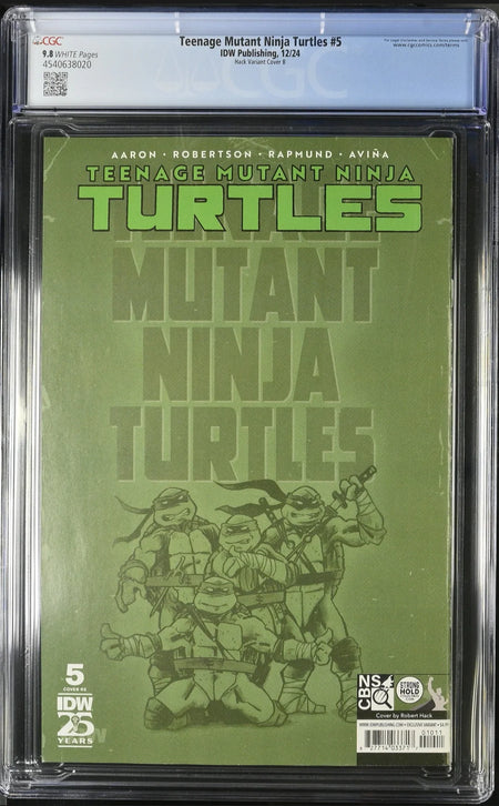 CGC 9.8 Teenage Mutant Ninja Turtles TMNT #5 Robert Hack VHS Re-Release Homage [Limited to 600] - CGC 9.8 4540638021