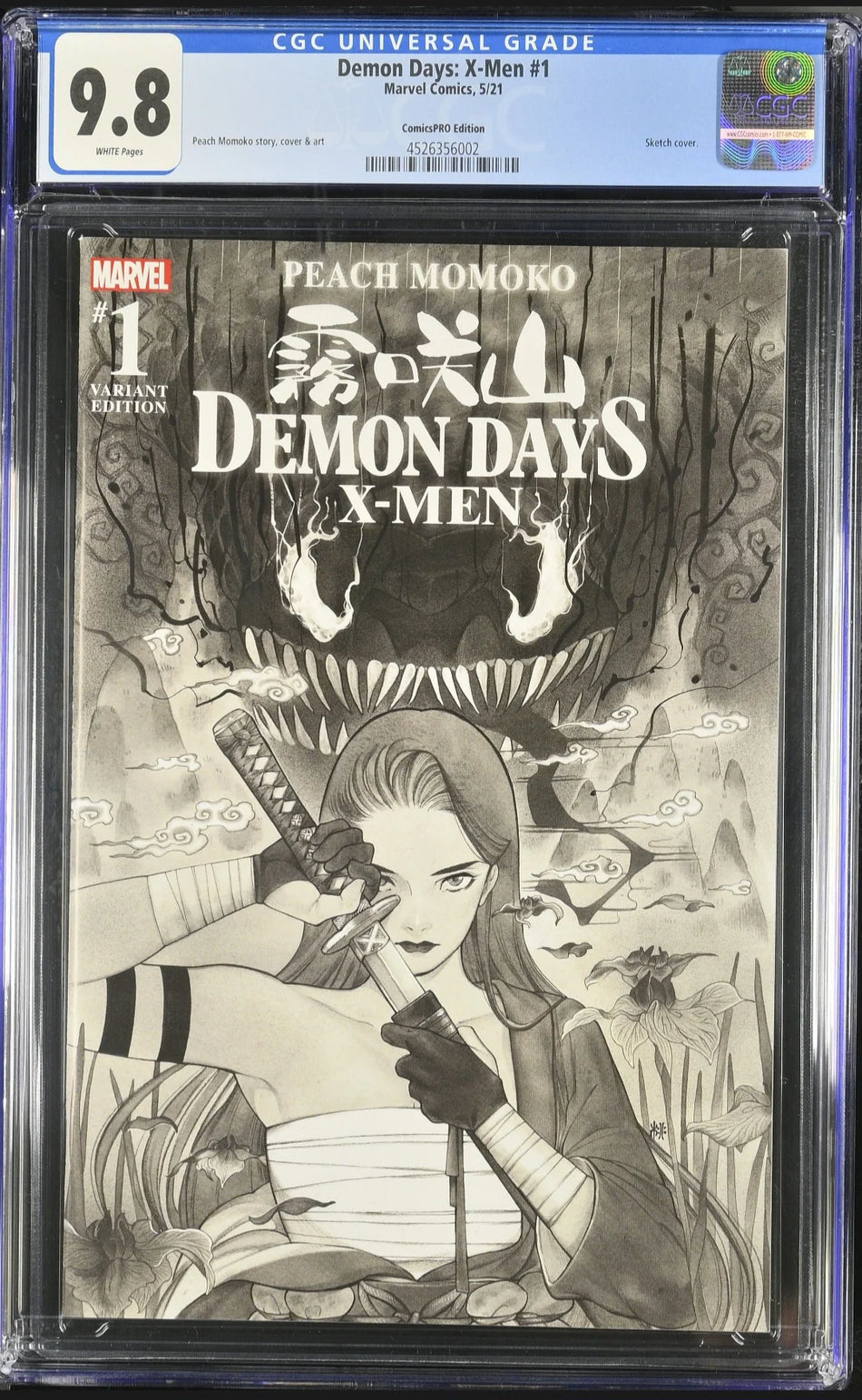 CGC 9.8 Demon Days X-Men #1 ComicsPro Exclusive Variant by Peach Momoko