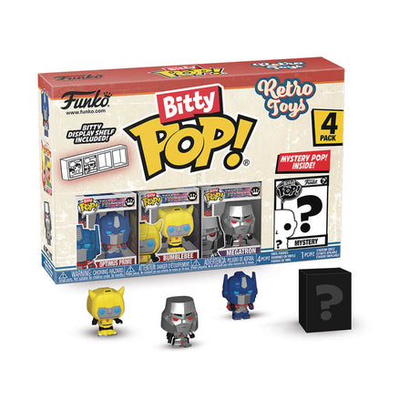 Bitty Pop Retro Toys Transformers 4pk Figure