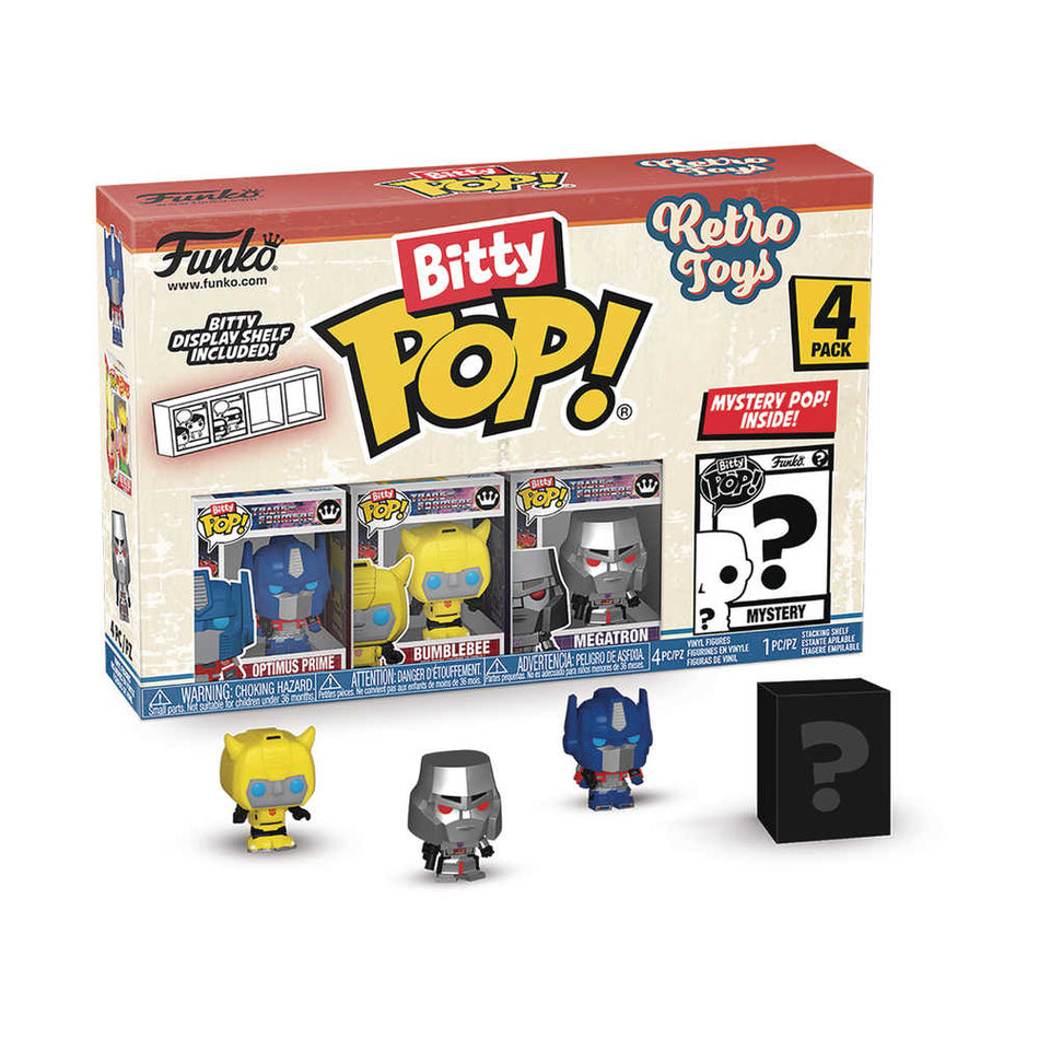 Bitty Pop Retro Toys Transformers 4pk Figure