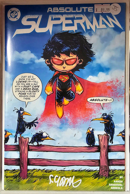 Absolute Superman #1 Skottie Young Exclusive Variant LTD 2,500 Copies SIGNED by YOUNG with COA! 1ST PRINT