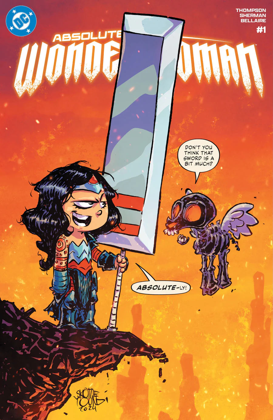 Absolute Wonder Woman #1 Skottie Young Exclusive Variant LTD 2,500 Copies 1ST PRINT