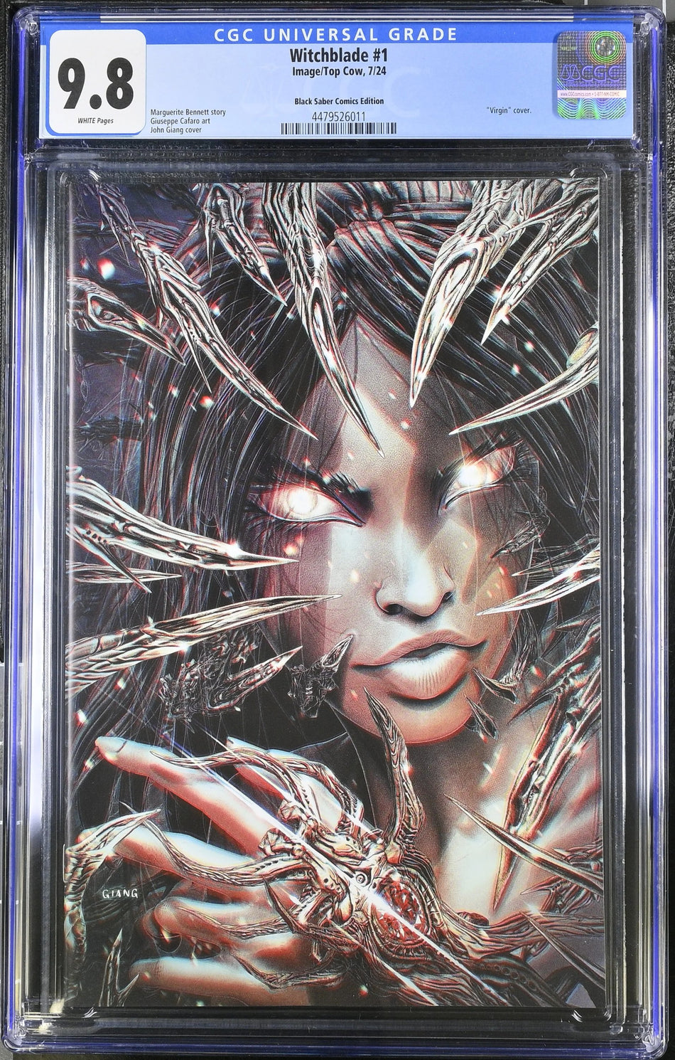 CGC 9.8 Witchblade #1 2024 John Giang Virgin Variant LTD 500 - CGC #4479526011
