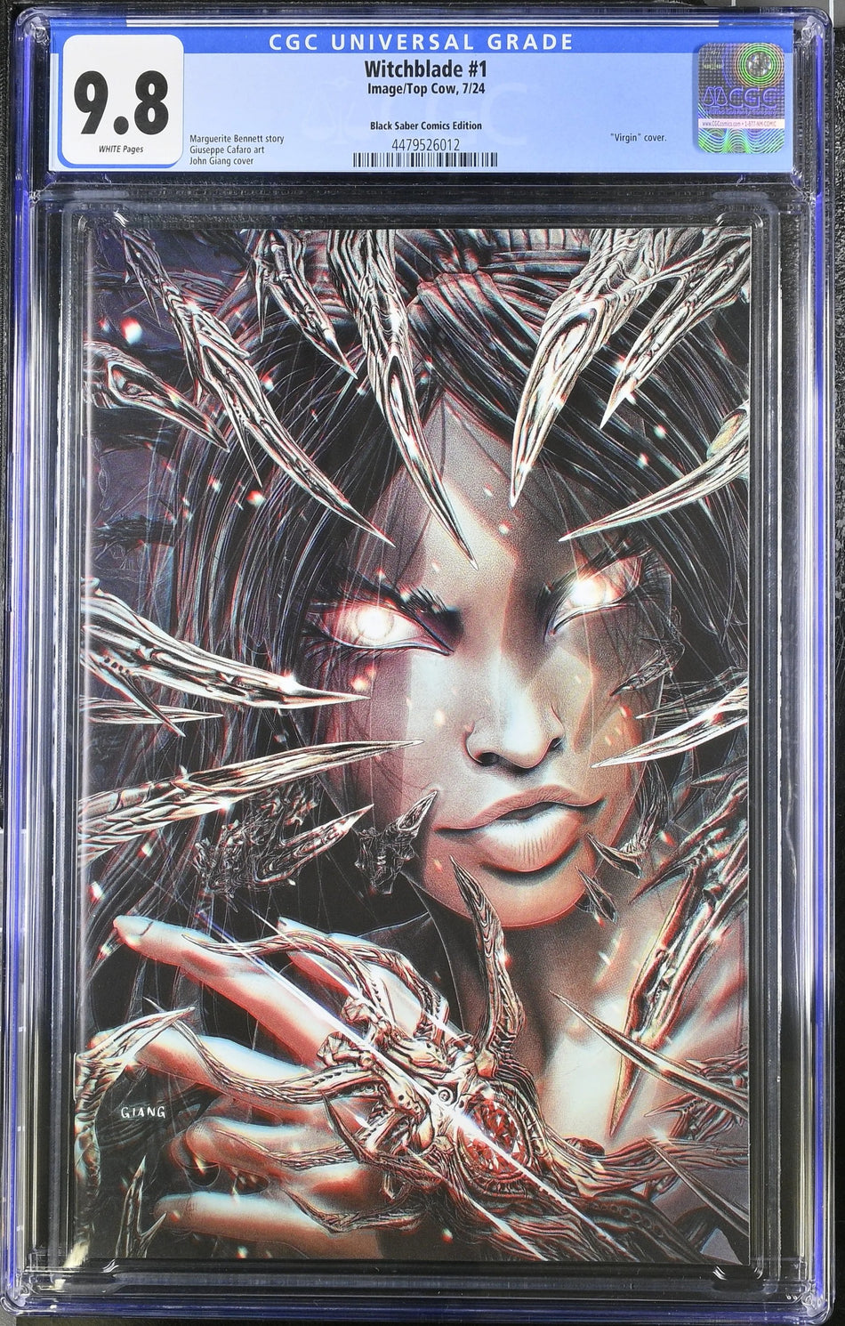 CGC 9.8 Witchblade #1 2024 John Giang Virgin Variant LTD 500 - CGC #4479526012