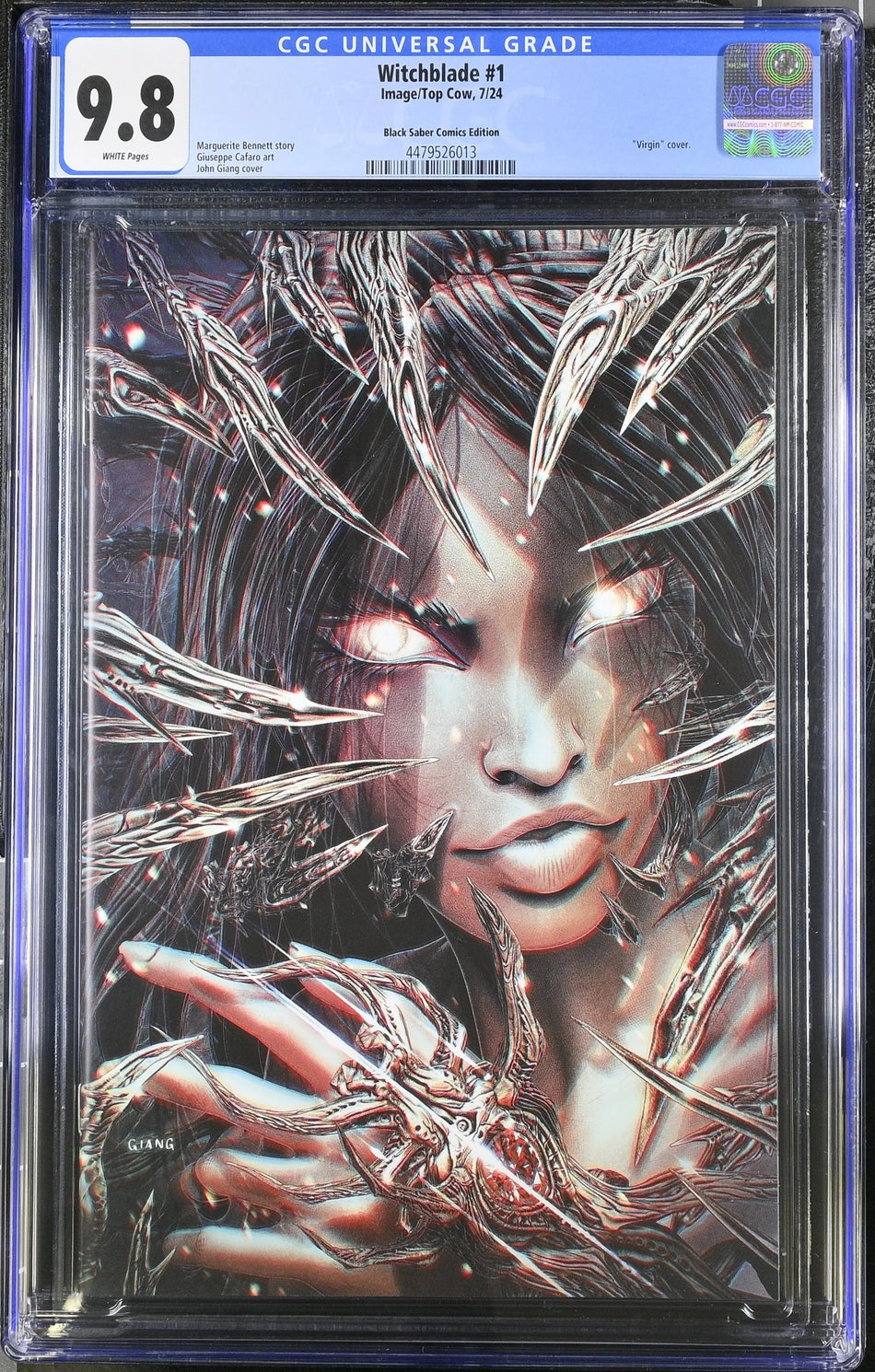 CGC 9.8 Witchblade #1 2024 John Giang Virgin Variant LTD 500 - CGC #4479526013
