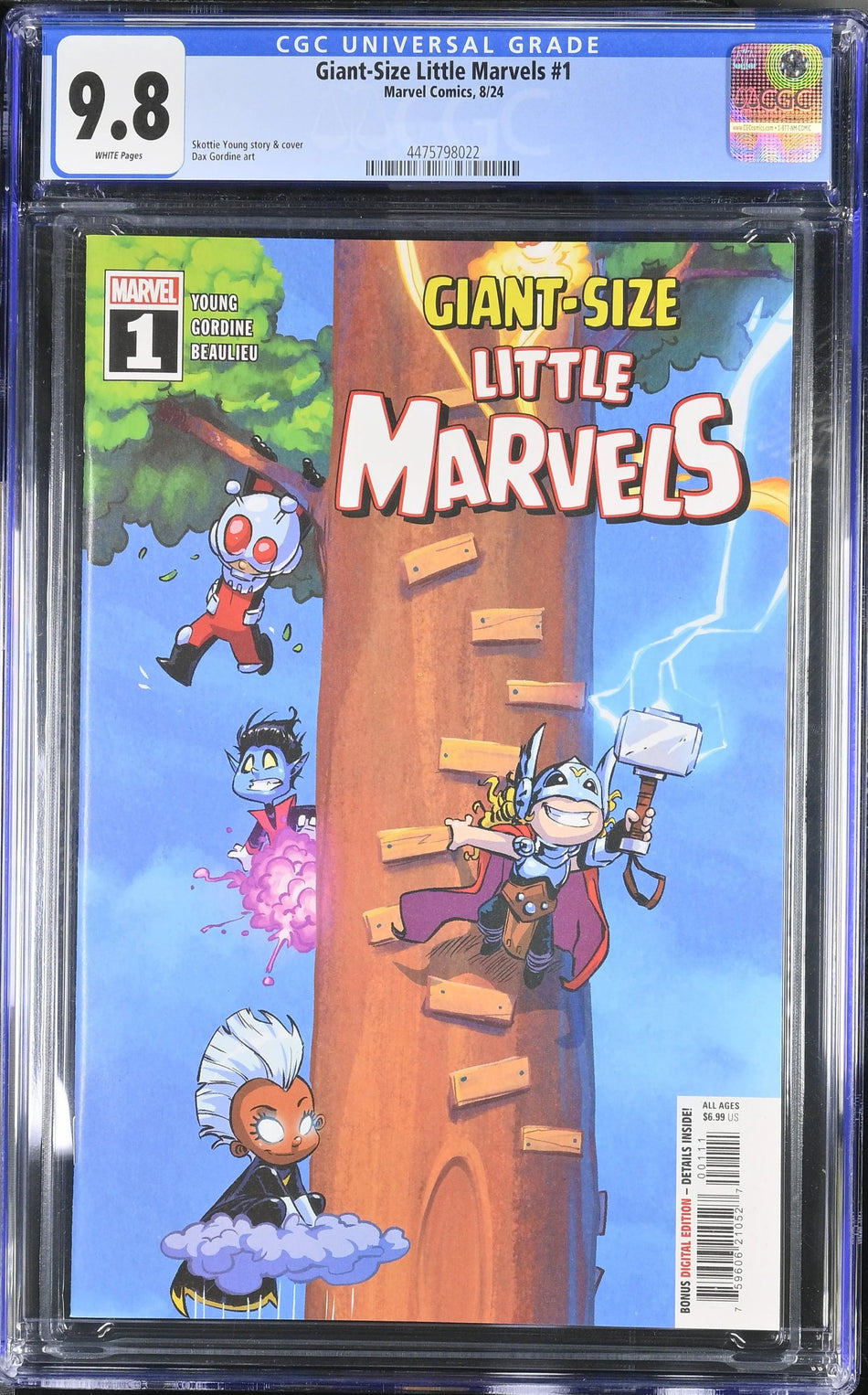 CGC 9.8 Giant-Size Little Marvels #1 Skottie Young Variant - CGC #4475798022