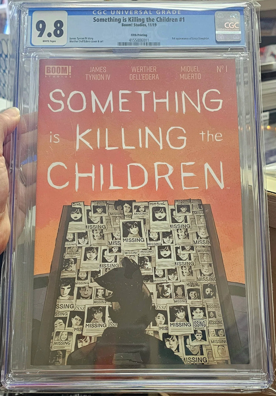 Something Is Killing The Children #1 5th Fifth Print CGC 9.8 1st Appearance of Erica Slaughter