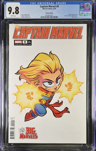 CGC 9.8 Captain Marvel #9 Skottie Young's Big Marvel Variant - CGC #4459052021