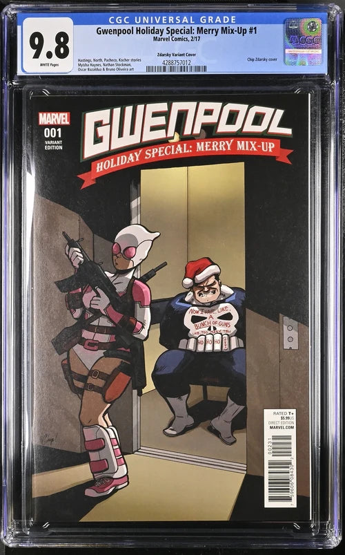 Gwenpool Holiday Special Merry Mix-Up #1 CGC 9.8 1:100 Chip Zdarsky Ratio Variant - CGC 9.8 # 4288757012