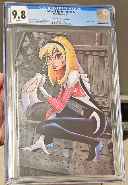 Edge of Spider-Verse #2 CGC 9.8 Zullo Virgin Convention Variant