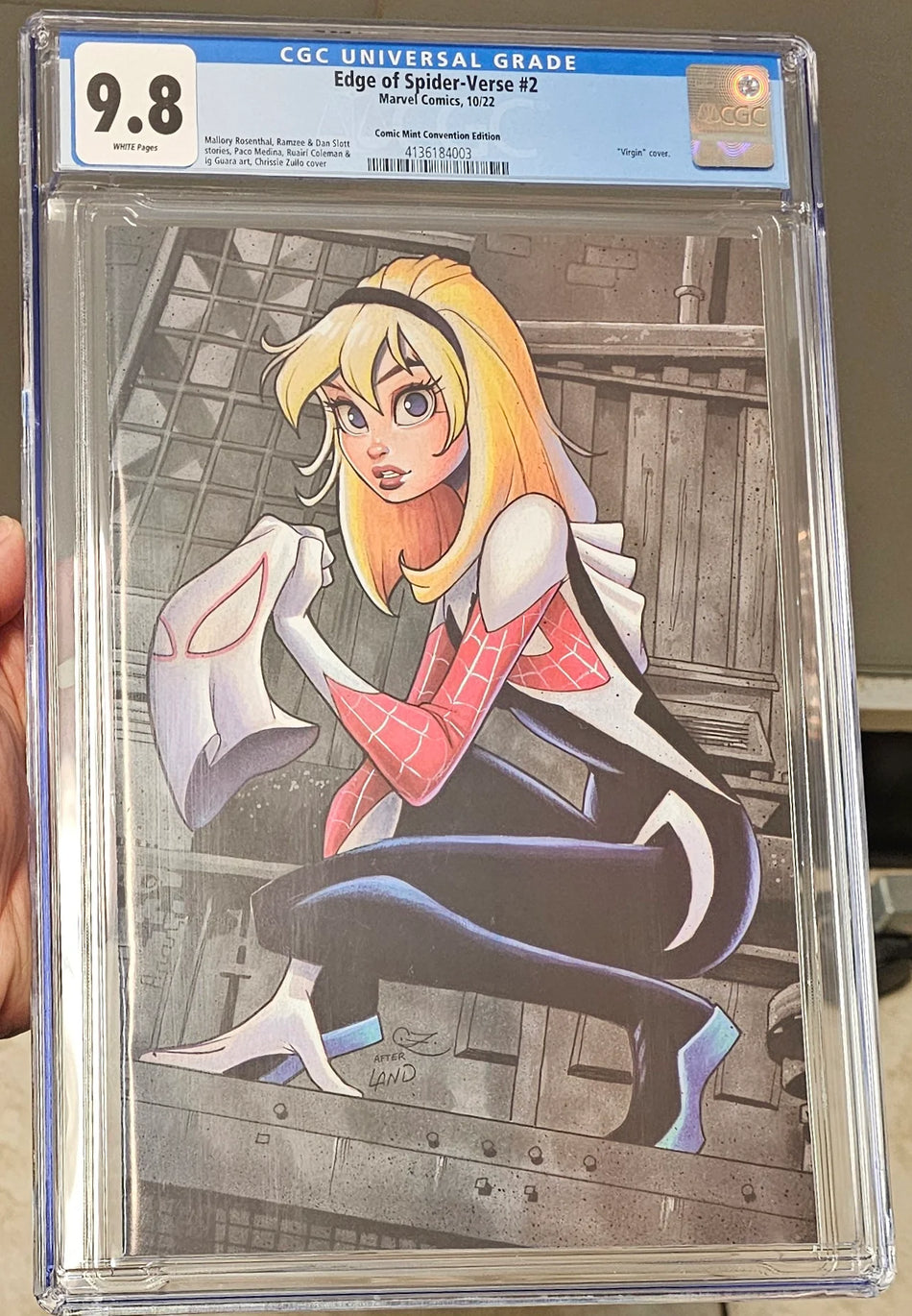 Edge of Spider-Verse #2 CGC 9.8 Zullo Virgin Convention Variant