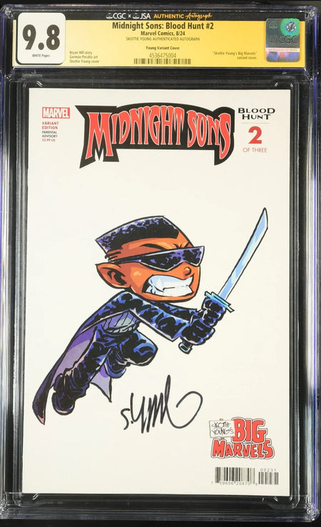 CGC 9.8 Midnight Sons: Blood Hunt #2 Skottie Young's Big Marvel Variant SIGNED BY SKOTTIE YOUNG