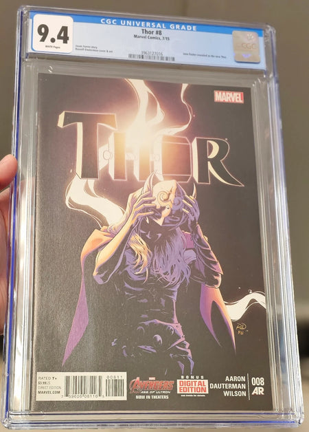 Thor #8 CGC 9.4 Jane Foster revealed as the new Thor - CGC 9.4 3963127016