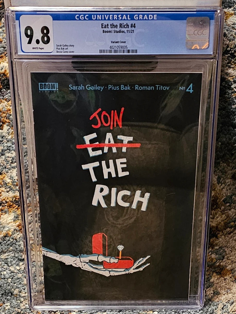 Eat the Rich #4 CGC 9.8 Becca Carey Variant - CGC 9.8 4021059005