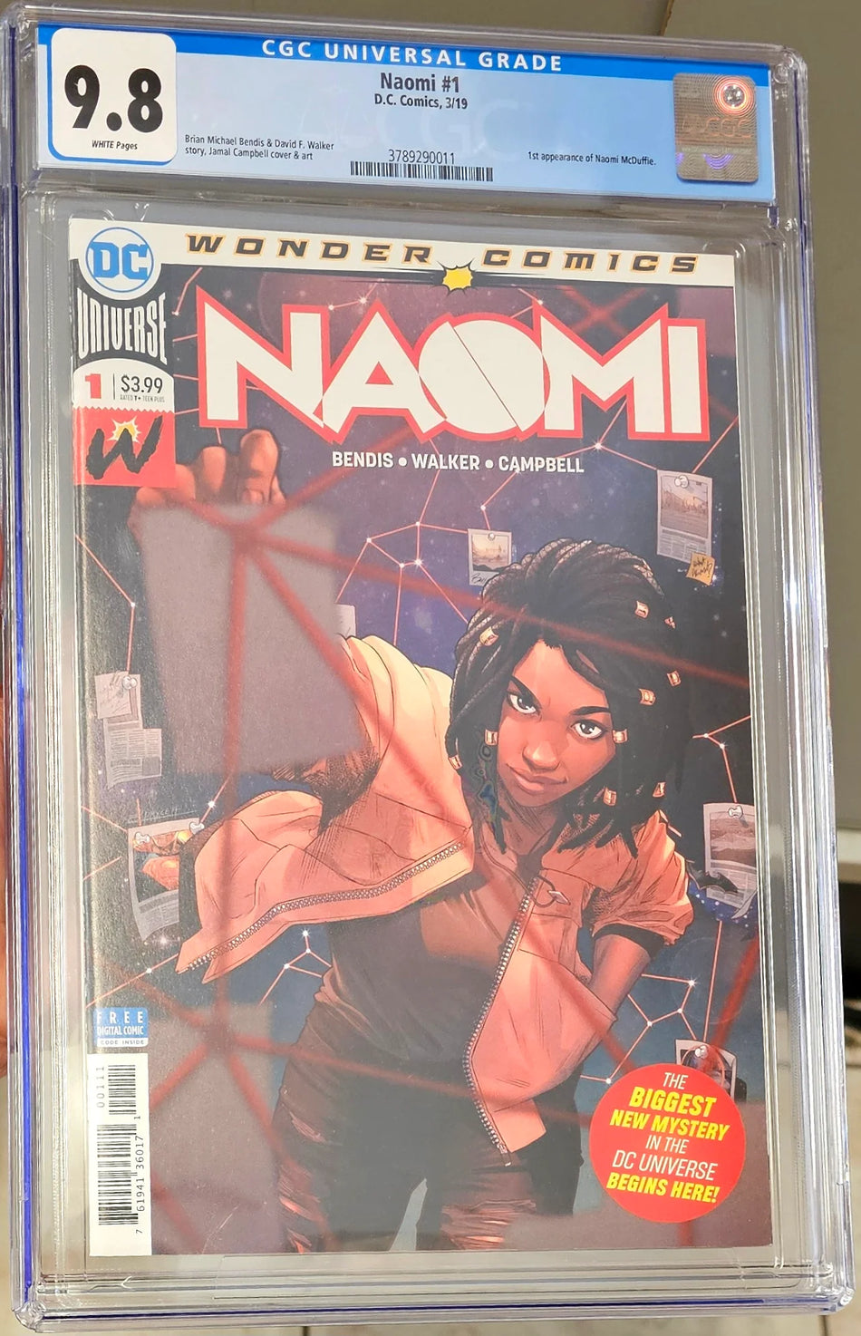 Naomi #1 CGC 9.8 1st Appearance Naomi McDuffin