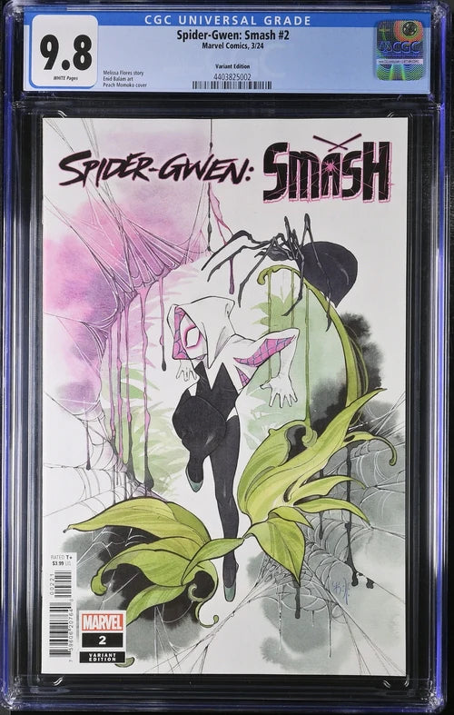 Spider-Gwen Smash #2 CGC 9.8 Peach Momoko Variant - CGC 9.6 # 4403825002