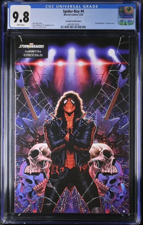 Spider-Boy #4 CGC 9.8 Coccolo Variant - CGC 9.6 # 4403825003