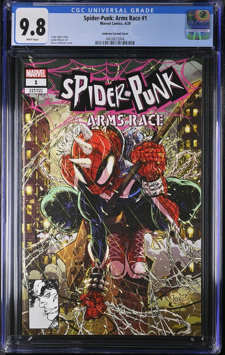 Spider-Punk Arms Race #1 CGC 9.8 Andrews Variant - CGC 9.6 # 4403825004