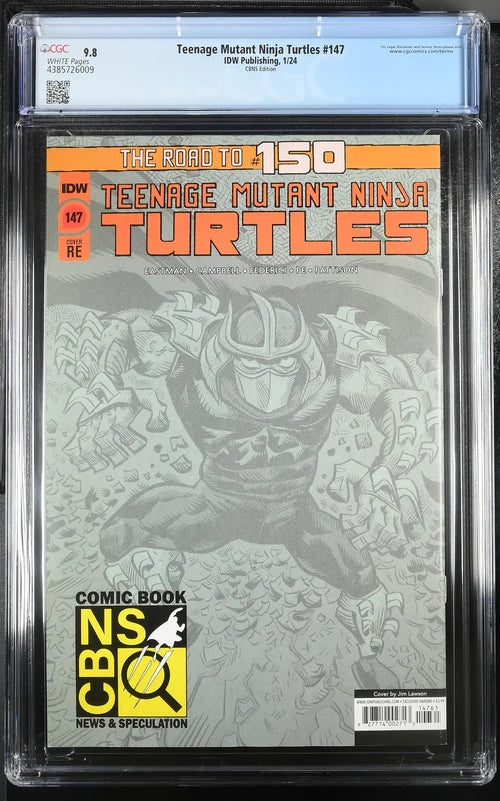 CGC 9.8 Teenage Mutant Ninja Turtles TMNT #147 Virgin Jim Lawson Exclusive 5 of 6 [Limited to 777] - CGC 9.8 4385726011