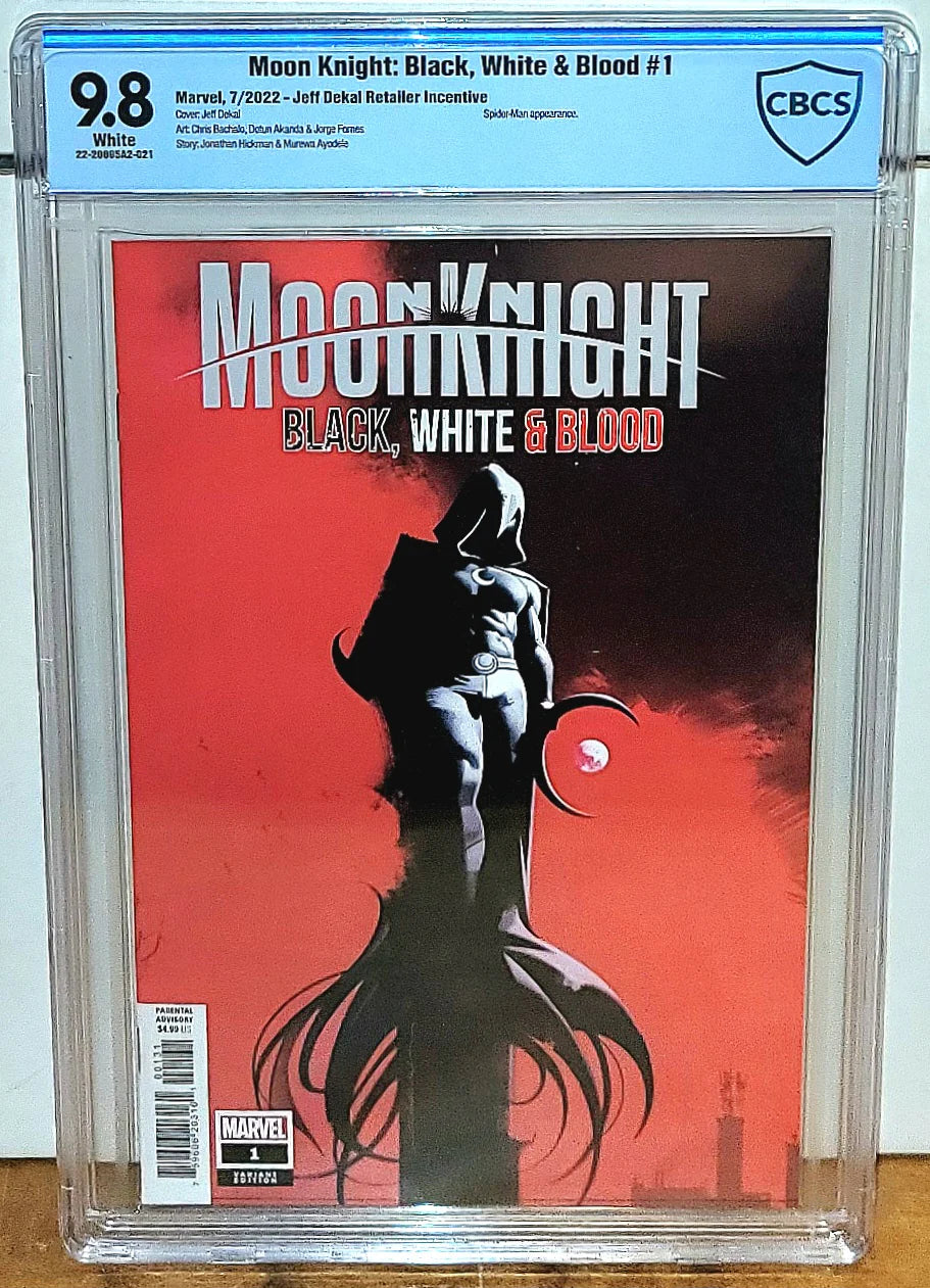 Moon Knight: Black, White, & Blood #1 CBCS 9.8 Jeff Dekal 1:50 Ratio Variant - CBCS 9.8 # 22-20695A2-021 (Of 4)